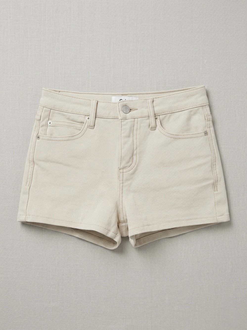Oat New York Cream Denim Bermuda Shorts